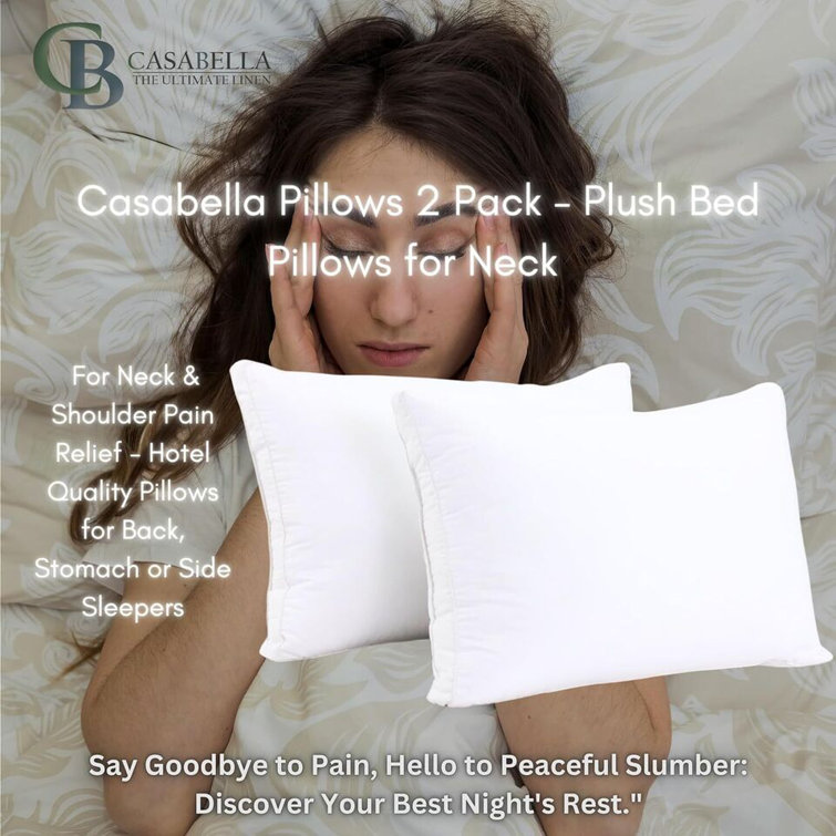 Plush bed pillows hotsell